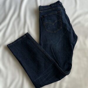 LEVI'S 505 Men's Regular Fit Dark Wash Jeans Size 33